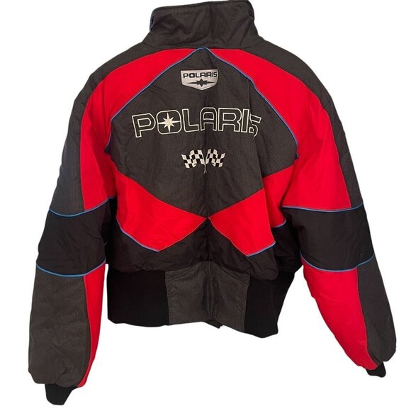 Vintage Polaris Womens Snowmobile Jacket Coat Size XL Insulated Logo Spell Out - Picture 1 of 8